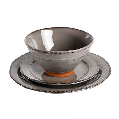 Gibson Elite 116889.12 Terranea Round Reactive Glaze Terra Cotta Dinnerware Set thumb #2