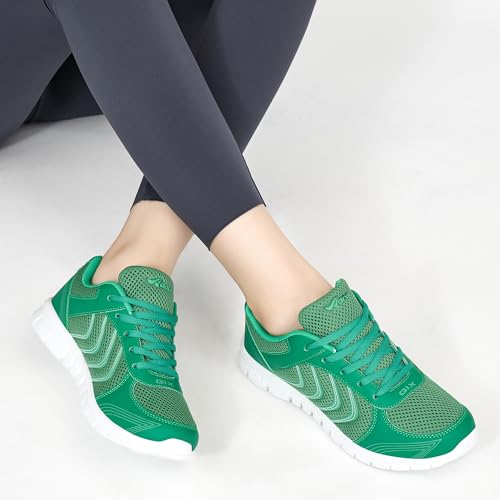 Image of DUOYANGJIASHA Lightweight Walking Shoes for Women: Comfortable & Breathable Mesh Fashion Sneakers for Daily Wear - Casual Non Slip Tennis Shoes for Workout Gym Travel
