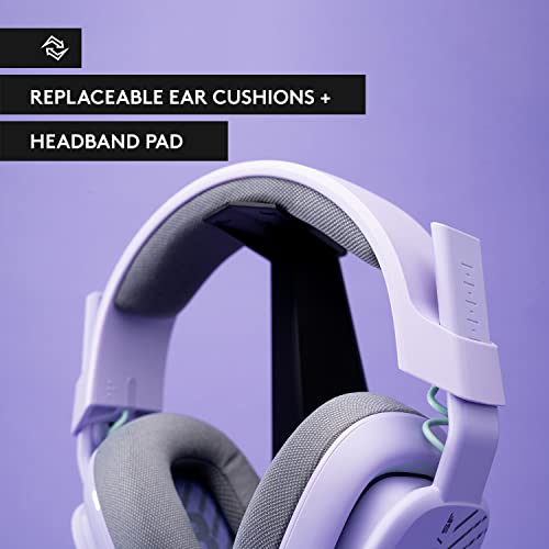 Logitech G Astro A10 Gen 2 Cross-Platform Wired Gaming Headset for PlayStation 5/4, Xbox S|X, Nintendo Switch, PC: 3.5mm Headphone Jack, 32mm Drivers, Flip-to-Mute Mic, Over-Ear - Lilac by ASTRO Gaming - Image 9