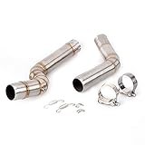 For Honda CBR600RR 2005 to 2015 2016 2017 2018 Slip-on Motorcycle Exhaust Middle Link Pipe Escape System CBR 600RR