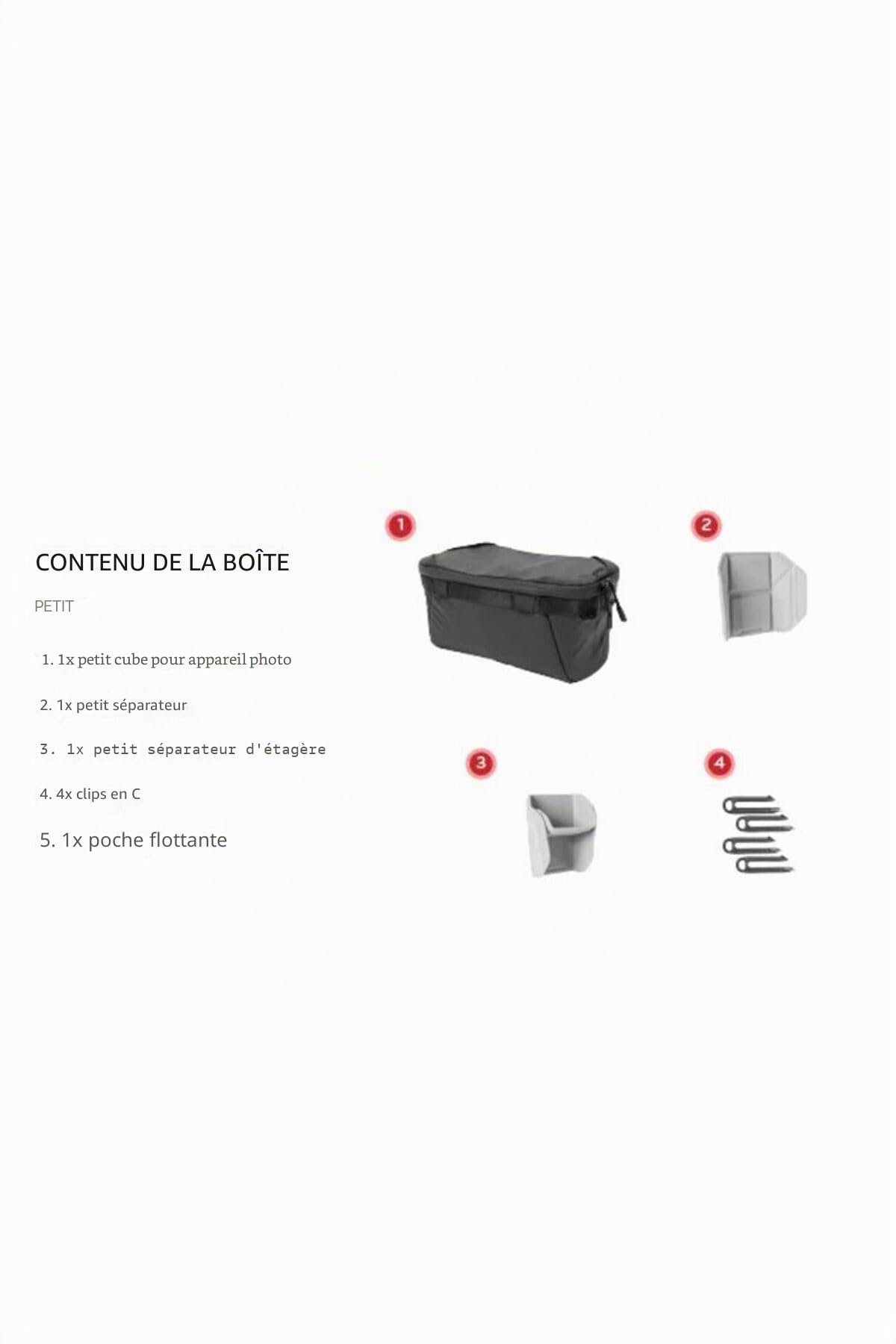 PEAK DESIGN Camera Cube v3 Small BCC-S-BK-3 | Provenance France. Emballage securisé. Livré avec Facture dont TVA.