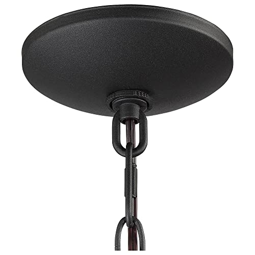 Stratton Street Rustic Farmhouse Outdoor Hanging Light Fixture Textured Black Lantern 2-Light 16 1/2" Clear Glass For Exterior Barn Deck House Porch Yard Patio Outside Garage - John Timberland #TOP7