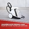 Polti Vaporetto Smart 120, Nettoyeur Vapeur avec Chaudière Haute Pression 4 Bars, Réservoir Amovible 2 Litres, Autonomie Illimitée, Chauffe en 2 Minutes, 14 Accessoires Inclus, Blanc et Noir