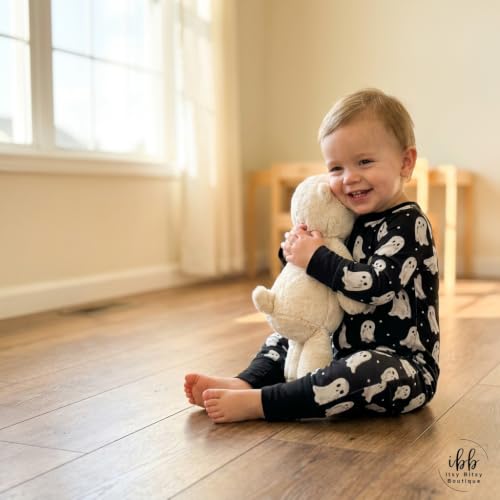 Image of ITSY BITSY BOUTIQUE Viscose Bamboo Baby Pajamas - Boys and Girls Footie Sleeper Convertible 2-Way Zipper Sleeper