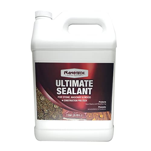 Nanotech Surface Solutions Ultimate Sealant - Water Repellent Invisible Penetrative Coating for Concrete, Masonry, Clay, Limestone, Sandstone, Cantera, SiO2 Water Based Fast Curing (1 Gal.)