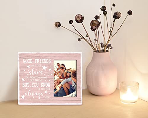 Good Friends Are Like Stars Picture Frame - Birthday Christmas Graduation Gifts For Best Friend Bbf Bestie,Friendship Gifts For Women Friends,Long Distance Best Friend Picture Frame Gifts 8X10 In #TOP2