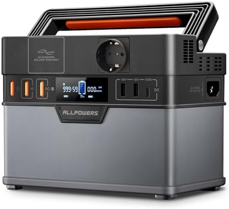 Allpowers - Portable Solar Generator (372Wh / 100 500mAh, (Option...
