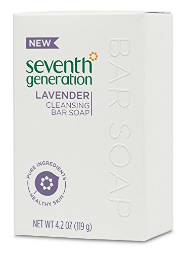 Seventh Generation Cleansing Bar Soap, Lavender, 4.2 Ounce (Pack of 4)