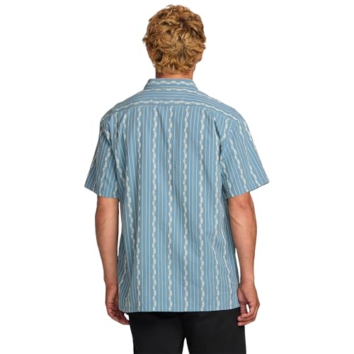 Billabong Men's Sundays Jacquard Short Sleeve Woven Button Down Shirt2