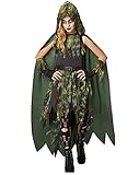Spirit Halloween Kids Dark Forest Enchantress Costume, Girls, Size CHILD MEDIUM, Multicolor
