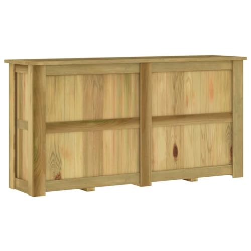 Jardinière surélevée en pin massif vert structure robuste et durable 196 cm - 8