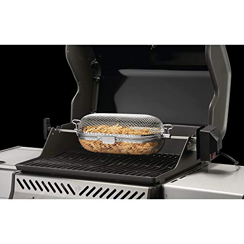 Napoleon Rotisserie Grill Basket - Stainless Steel, Fits Standard Spit Rods, Best For Wings, Fries And Roasted Veggies by Napoleon - Image 3