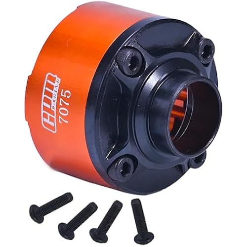 GPM Medium Carbon Steel+Aluminium 7075 Front/Rear Diff Case for TRAXXAS XRT X-MAXX 8S (Orange)