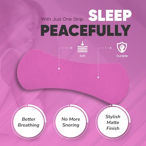 ZZSLEEP Pink Nasal Strips (30 Strips) – Extra-Strength for Better Sleep, Snoring Relief & Breathing – Ideal for Sports, Exercise & Nighttime – Skin-Friendly, Nasal Congestion Relief, Nose Tape - Thumbnail 2