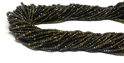 Chrome diopside naturel perles rondelles facettées 3-5mm de prestige pour joaillerie LKBEADS