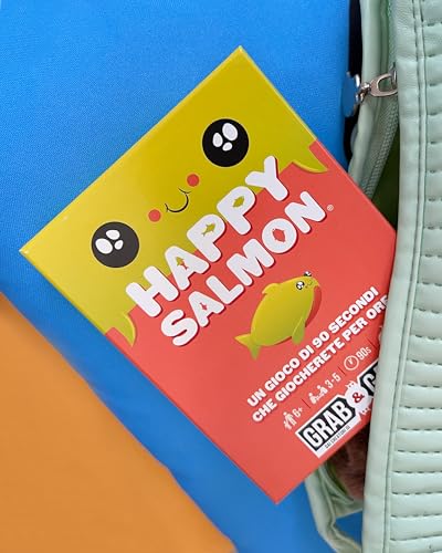 Asmodee - Happy Salmon Grab & Game (Versione Tascabile), Gioco Da Tavolo, Dai Creatori Di Exploding Kittens, 6+ Anni, 3-8 Giocatori, Edizione In Italiano - 3