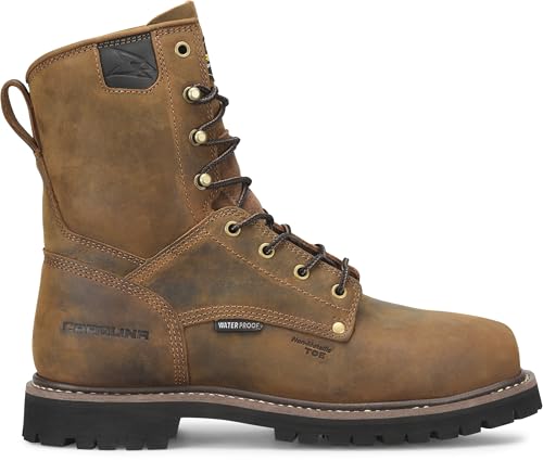 Carolina Men’s 8” Safety Toe Work Boots, Durable Leather, Slip-Resistant Outsole, Industrial Boots for Construction2