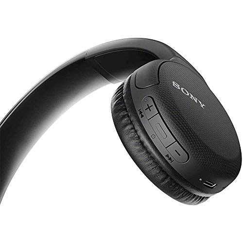 Image of Sony WH-CH510 Bluetooth Wireless On Ear Headphones with Mic (Black)