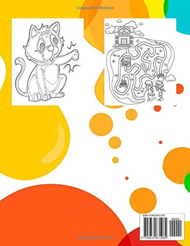 Fun Activities for Clever Kids: Jumbo activity book : Mazes, Coloring,Puzzles, and More for Ages 4-8 ,Large 8.5 x 11 pages image 2