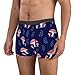 Men's Boxer Briefs in Soft Breathable Polyester with Moisture-Wicking Technology for All-Day Comfort, Goth Gothic Magic Hippie Mushroom, Ideal for Gym and Daily Activities