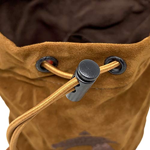 Dundra Multipocket Dice Bag - Dnd Velvet Pouch - Large Dice Bags For D&D With Pockets - Soft Case For Rpg Dice Storage - Drawstring Pouches For Role Playing Games Dice Set - Polyhedral Bag (Brown) #TOP2