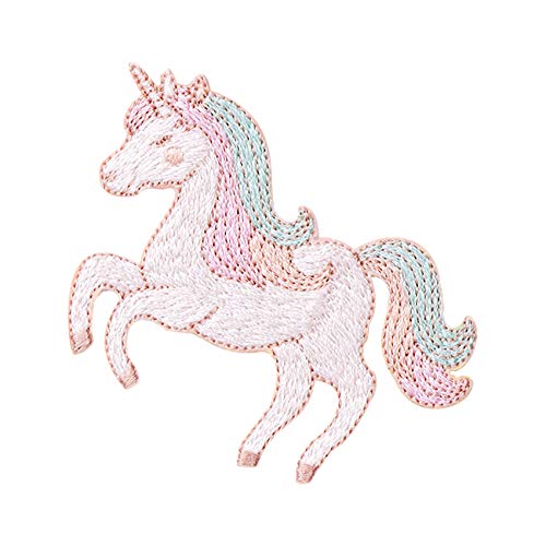 Unicornio Parches Ropa Termoadhesivos, Apliques Bordados de costura para Decoración y...