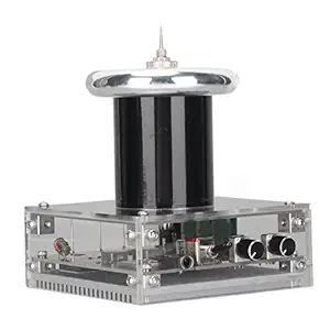 Music Coil, 100-240V Mini Safe Multifunctional Fun Plasma Speaker Arc Generator for Desktop Experiments (EU Plug)