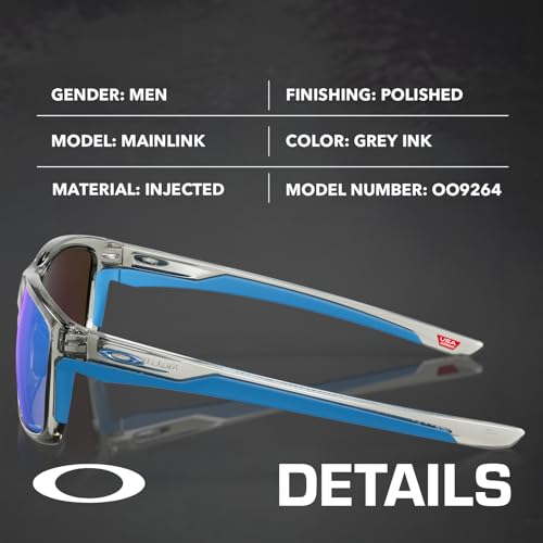 Image of Oakley MAINLINK XL OO9264 Rectangle Sunglasses With Official Eyewear Kit | Men's Sunglasses