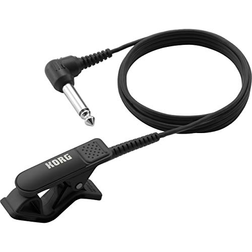Korg CM200BK Clip-On Contact Microphone, Black,...
