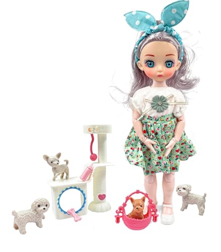 Image of Lyla Alia Play House Dolls - Gift Box with Accessories | Pretend Play Toy Set for Girls 3+ Years | Cute Suit Series in Carry Handle Box| 37 CM Tall
