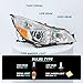 TUSDAR Headlight Assembly Set for 2010-2014 Subaru Outback Legacy Projector Headlamp (Driver & Passenger Side)