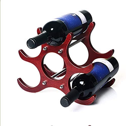 Porte-vin de bureau stable FANDIAO - Support étagère sécurisé - 2
