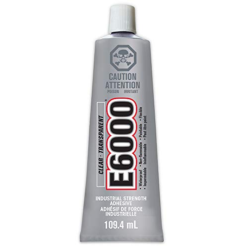 ECLECTIC PRODUCTS 230034 E6000 Multi-Purpose Non-Flammable Industrial Adhesive, 109.4 Ml. Tube