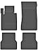 Produktbild KO-RUBBERMAT Gummimatten Fußmatten 1.5 cm Rand geeignet zur Jaguar XF (I) Bj. 2008-2015 ideal angepasst 4 -Teile EIN Set