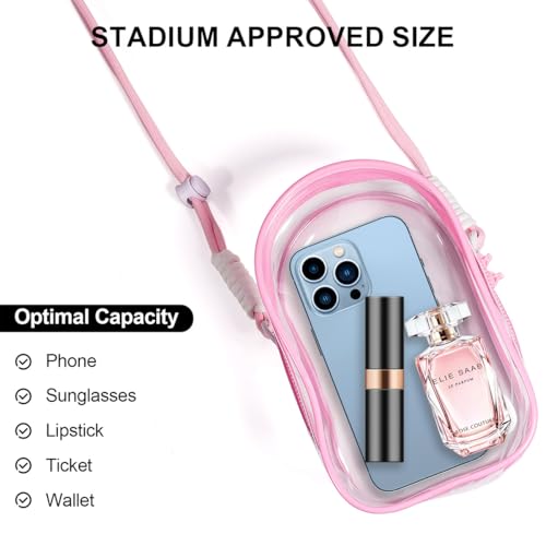 Image of AICase Protective Case for Labubu Plush Doll,Clear Bag for Stadium Events Crossbody Bag Accessories Stadium Approved Clear Purse for Kpop Demon Hunters Ozzy Stray Ateez Saja Concerts Sports Festivals