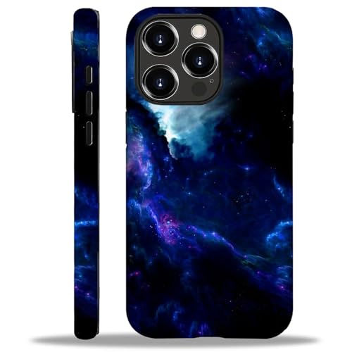 Coque iPhone 16 Pro fille bleu violet, le cadeau idéal pour elle