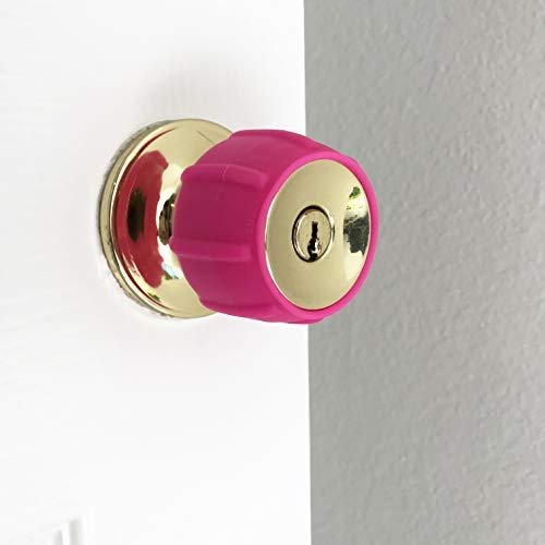 Enjoy Cover New Silicone Door Knob Grips Maximum Grip Nonslip Arthritis & Senior Living Aids Grippy Easy Open Fits All Door Knob Universal Size 4 Pack #TOP6