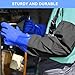 Haiou PVC Chemical Resistant, Long Rubber, Heavy Duty Waterproof Gloves for Chemical and Acid Work, 25 inches, Large-(Blue)