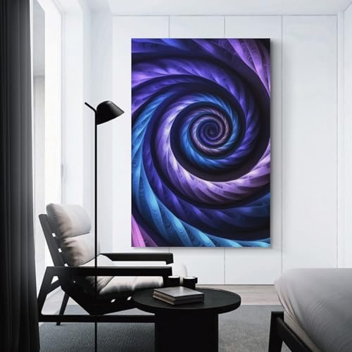 Cuadro en lienzo de vórtice para decorar paredes vacías de salón y estancias 3