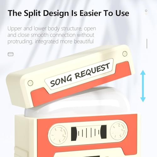 Image of Meyaar Silicone Case for Apple Airpods Pro 3 (2025) Cute Design for Airpods Pro 3 with Keychain Shockproof Protective Case Cover (Cassette Tape)