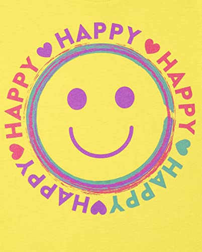 The Children's Place Girls Trends,Icons Short Sleeve Graphic T-Shirts,4 Pack