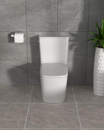 Dcolora-One-Piece-Toilet-DC-OPT152-128-Power-Flush-Elongate-Standard-for-Bathroom-With-Comfortable-Soft-Closing-Seat-285-x-157-x-2712-Rough-InGlossy-White Dcolora One Piece Toilet DC OPT152 128 Power Flush Elongate Standard for Bathroom With Comfortable Soft Closing Seat 285 x 157 x 2712 Rough InGlossy White