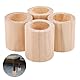OLYCRAFT 4 Stück Zylinder Holz Betterhöhungen 38.5mm Innendurchmesser Holzmöbel Erhöhungen 56.5x69mm Holz Erhöhte Feste Füße Holzzylinder Verlängerungserhöhungen Für DIY Malerei Sofa Couch