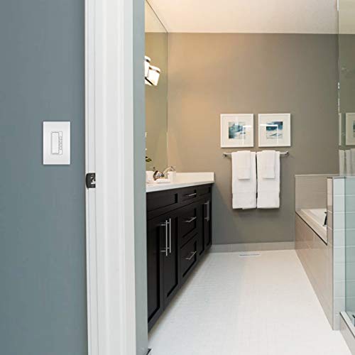 Image of Legrand radiant Screwless Wall Plates for Decorator Rocker Outlets, 1-Gang, White, RWP26WCC10 (Pack of 2)