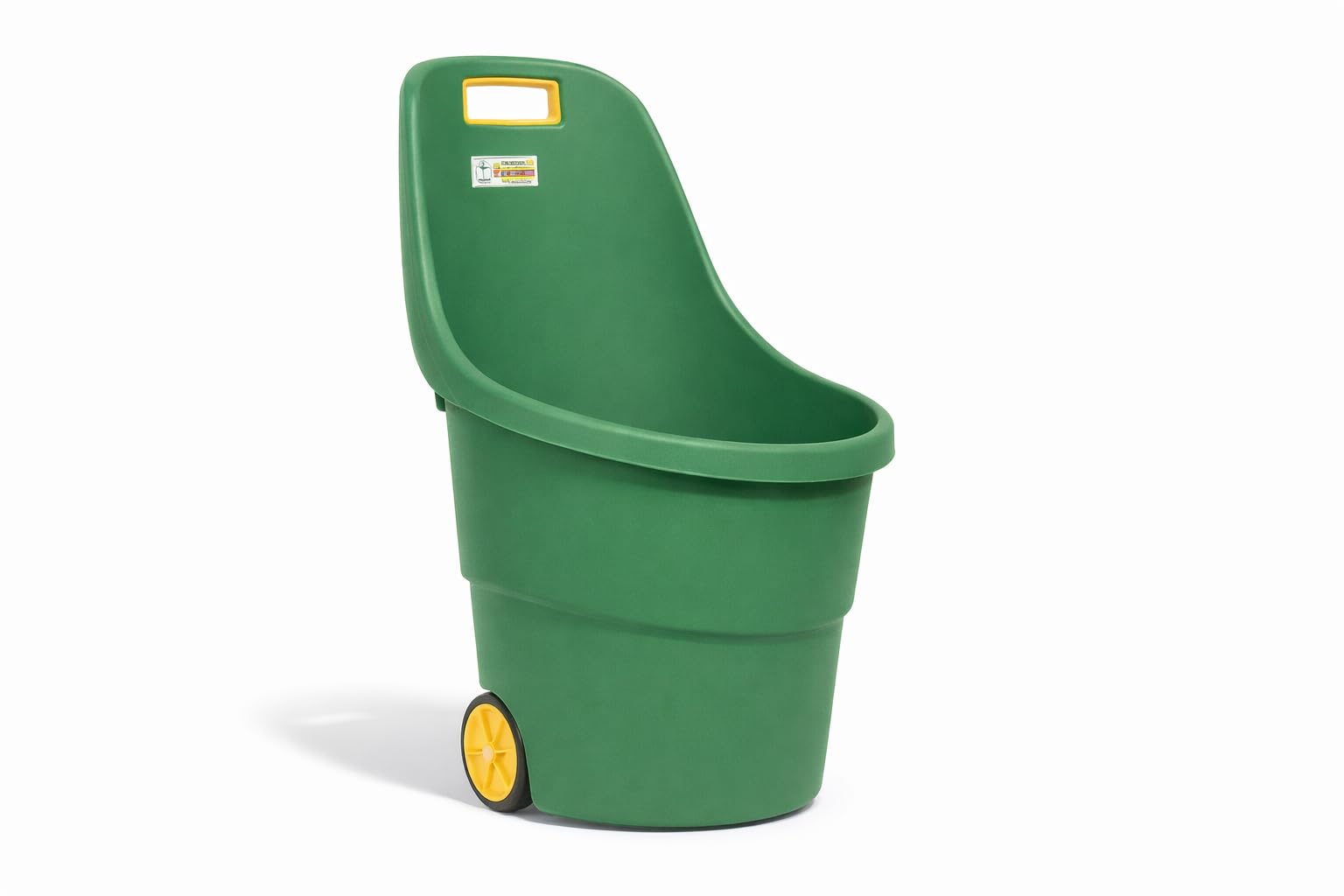 Carriola da Giardino 50L con Ruote – Carrello Portatutto Multiuso in ABS, Leggera e Resistente, Carrello Porta Attrezzi per Giardinaggio, Orto, Trasporto Foglie e Materiali – 57x53x89 cm