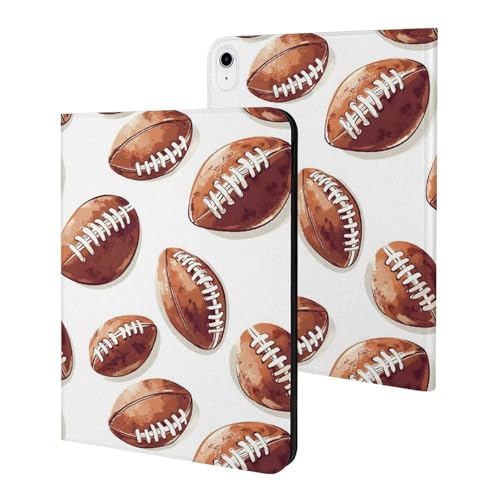 Coque fine iPad 10e génération 10.9 2022 et iPad 11 2025 motif football réaliste