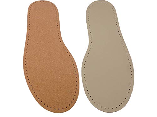 Stafil Suelas de piel para zapatos, calcetines o fieltro, talla 41