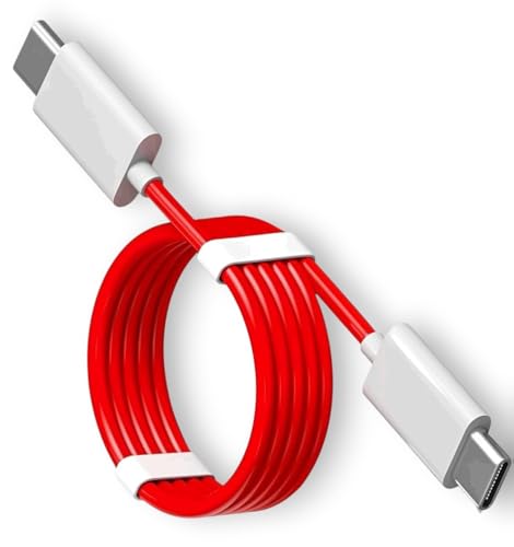 Image of AINE 65W Type-C Charging Cable - Compatible with OnePlus 12 12R 11 10T 10R 9 Pro 8 7T Pro Nord CE & More - USB-C To C - Original High-Speed Charging