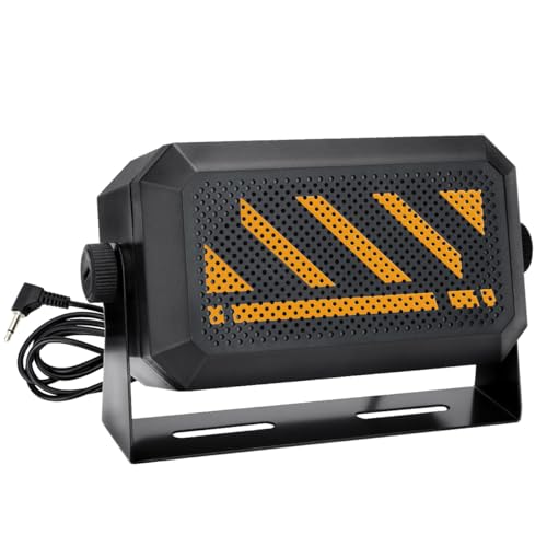 AIRITON Rectangular External Communications Speaker/CB Radio Speaker for Ham Radio External Scanners for All 3.5mm Audio Plug Mobile Radios and CB Radios