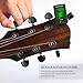 Guitar Tuner Clip On Ukulele Tuner 2 Pack for All Instruments Guitar Bass Ukulele Violin banjo Tuner